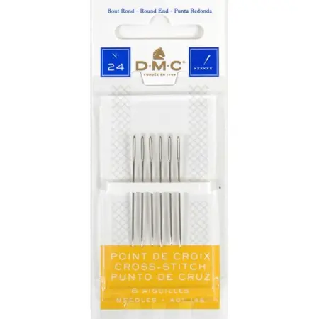 Vyšívací jehly DMC s tupou špičkou Velikost: No. 24