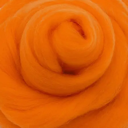 Ovčí vlna barevná 100g – oranžová 5