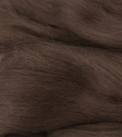 Ovčí vlna barevná 100g – tmavě hnědá 28
