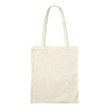 Bavlněná taška s dlouhým uchem přírodní 38x42cm