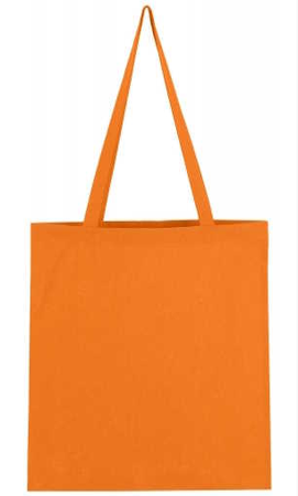 Bavlněná taška s dlouhým uchem oranžová / tangerine 38x42cm