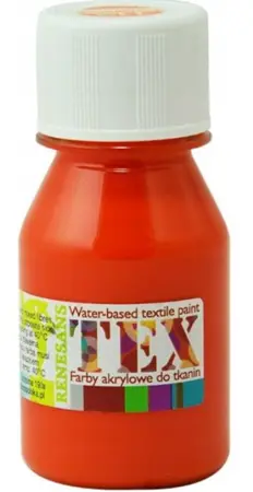 Barva akrylová na textil TEX RENESANS 50 ml  Oranžová 113