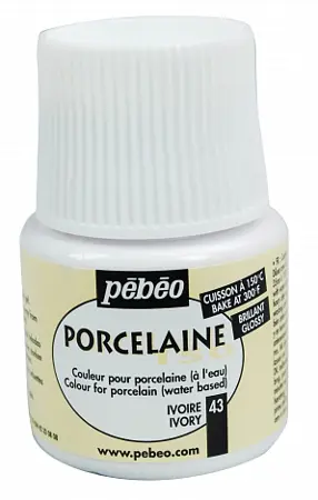 Barva na porcelán Porcelaine 45ml 43 krémová 
