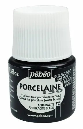 Barva na porcelán Porcelaine 45ml  42 černá