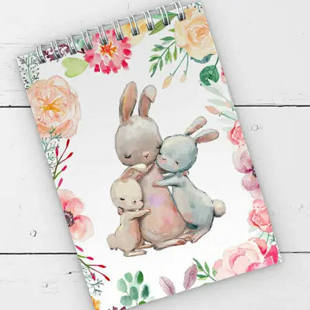 Blok kroužková vazba A6 Zajíčci