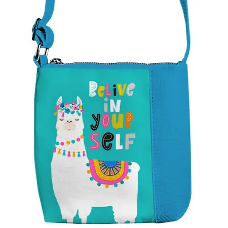 Dětská kabelka Little prince/princess  Belive in your self Lama