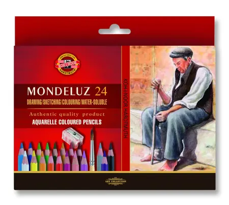 Akvarelové pastelky KOH-I-NOOR 3711 Mondeluz 24ks