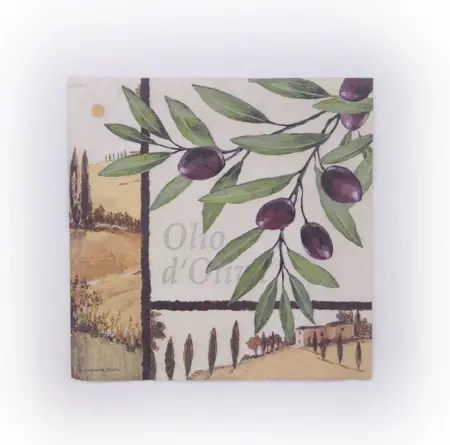 Ubrousky na dekupáž - olivy - 1 ks