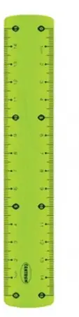 Pravítko FLEXI 15 cm zelená