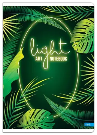 Sešit light art A4, čtverečkovaný zelený