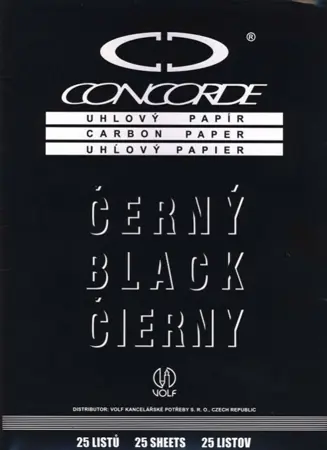 Uhlový papír CONCORDE 1 arch