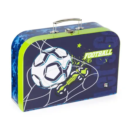 Kufřík lamino 34 cm fotbal s kopačkou