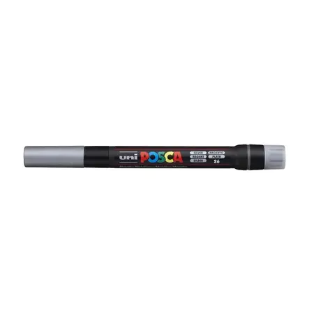 Štětečkový akrylový marker Uni Posca PC-350 – 26 silver