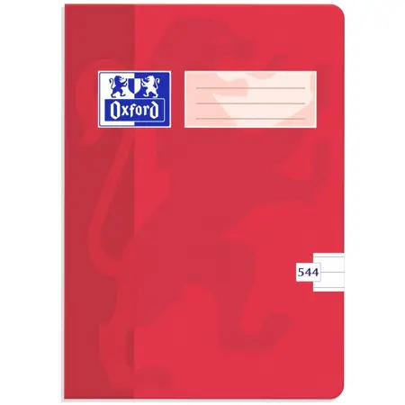Školní sešit Oxford 544 linkovaný - 40 listů, A5 červená
