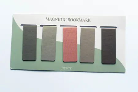 Magnetické záložky 5ks tlumené barvy 