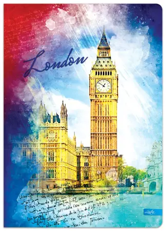  sešit Voyage  A4, linkovaný, s okraji, 96 listů