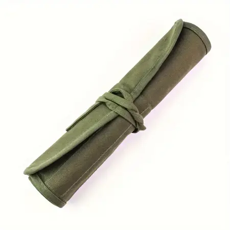 Bavlněné pouzdro na štětce zelená