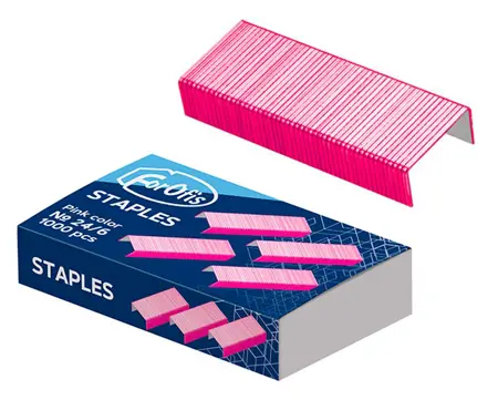 Sponky do sešívačky růžové  24/6