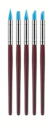 Sada 5 Štětců se Silikonovou Kaučukovou Špičkou