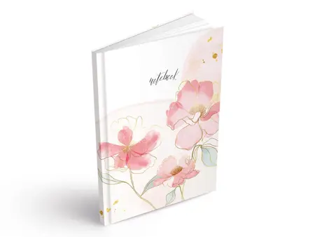 Záznamní kniha A6 100ls linka Květ 