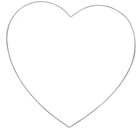 Srdce na lapač snů - stříbrné - 25 cm