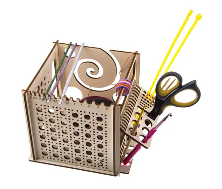 Multifunkční box pro pletařky 15x14cm