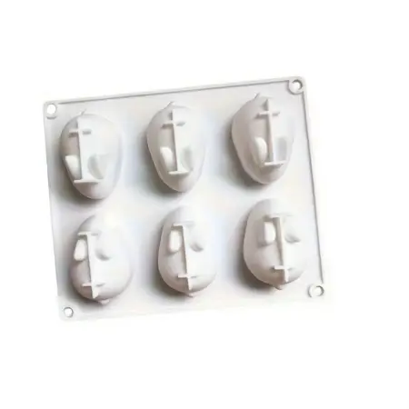 6-dílná silikonová forma na velikonočního králíka