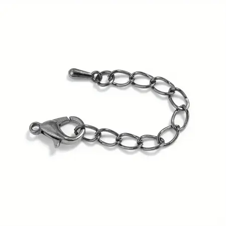 prodlužovací řetízek s karabinkou Gun Black