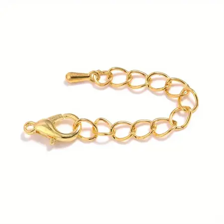 prodlužovací řetízek s karabinkou Zlatá 