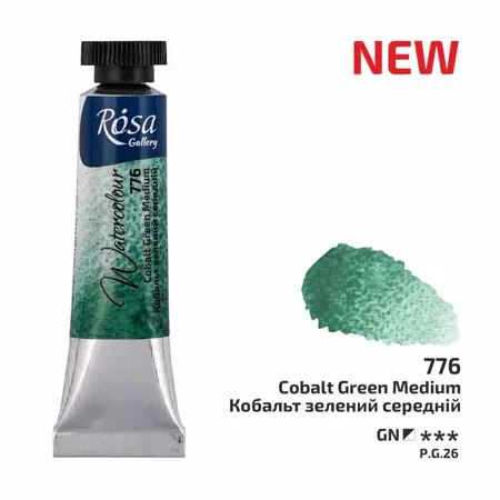 Akvarelová barva Rosa Gallery 10 ml –776 cobalt green medium