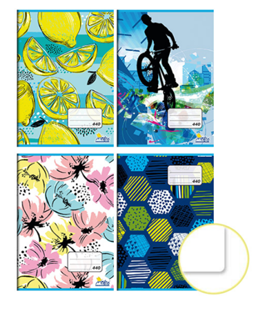 Sešit 440 A4 40ls čistý mix