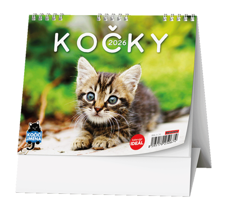   Stolní kalendář 2026 Kočky