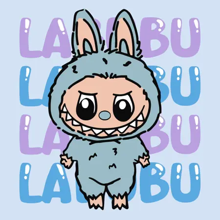 Malování podle čísel - Je to Labubu 25*25cm