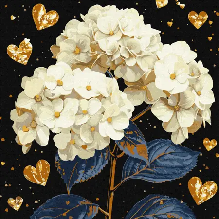 Malování podle čísel - Nádherné květiny  40х40cm