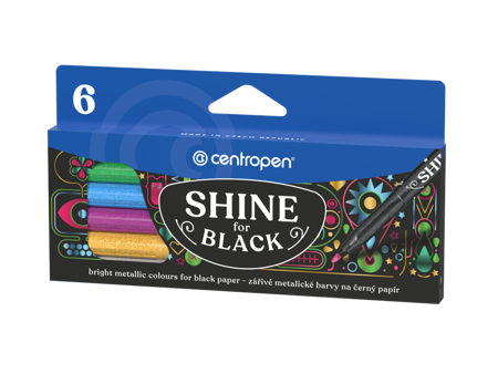  Popisovač Centropen 2590 metalické sada 6ks