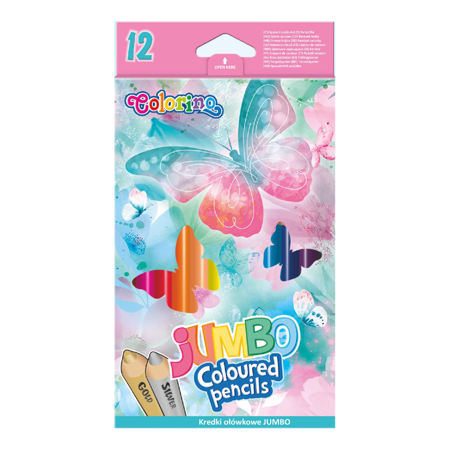 Trojhranné pastelky Colorino Jumbo Follow your Dreams 12ks