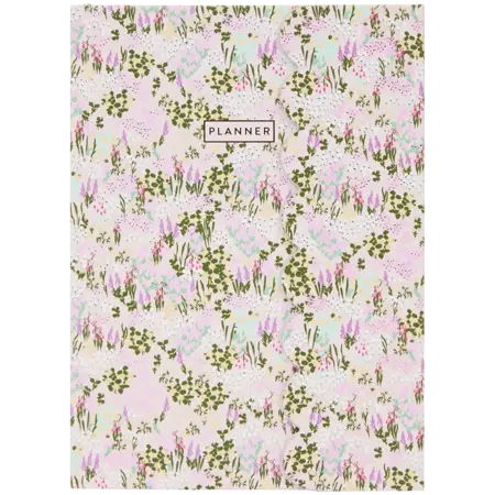 Plánovač Polní květy světlý
