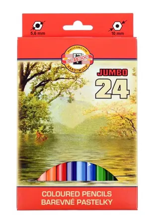 Pastelky KOH-I-NOOR 3384 Jumbo 24ks