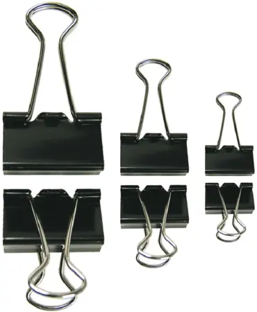 Klip Binder černý 19mm