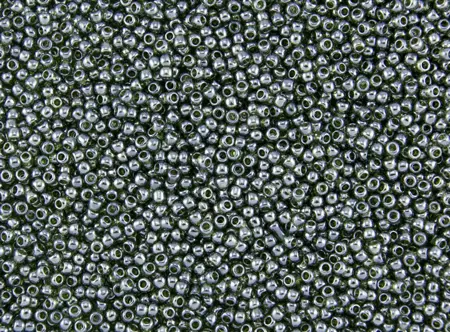  Rokajlové korálky TOHO - Round 11/0 : Transparent-Lustered Olivine  TR-11-119