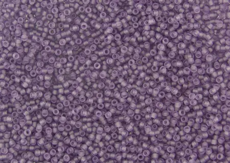 Rokajlové korálky - Round 11/0 : Transparent-Frosted Sugar Plum TR-11-19F