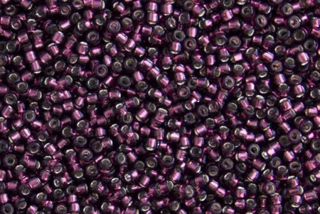 Rokajlové korálky - Round 11/0 : Silver-Lined Amethyst TR-11-26C