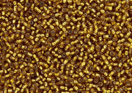 Rokajlové korálky - Round 15/0 : Silver-Lined Topaz TR-15-22C