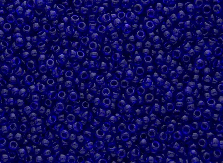 Rokajlové korálky Toho  - Round 15/0 :Transparent Cobalt  TR-15-8