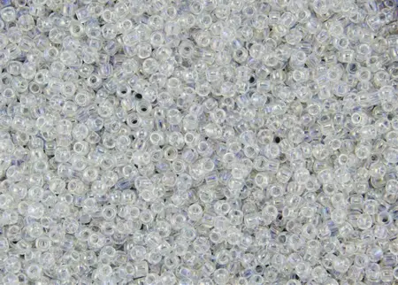 Rokajlové korálky Toho  - Round 15/0 : Transparent-Rainbow Crystal TR-15-161