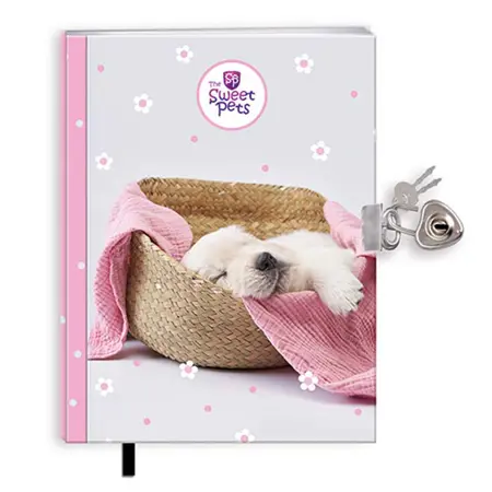 Zápisníček DOGGIE se zámkem – menší A5