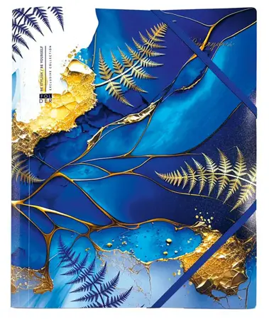 Obálka plastová s gumou A4 MARBLE