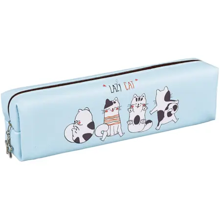 ETUE PETS – penál s kočičím motivem modrá