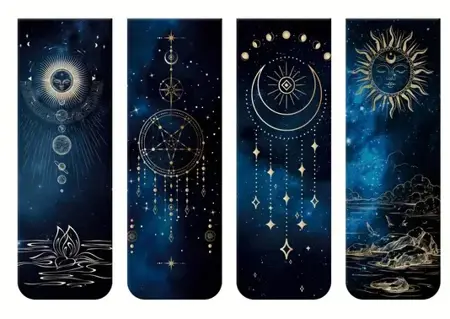 Magnetické záložky – Galaxie & Souhvězdí   – sada 4 ks