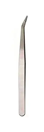 precizní zahnutá pinzeta 12 cm steel